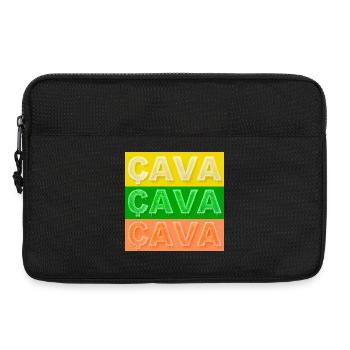 CAVA givré  - Sacoche pour ordinateur portable 13 pouces - noir - Devant