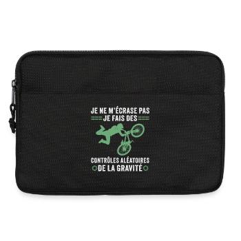 je fais des contrôles aléatoires de la gravité VTT - Sacoche pour ordinateur portable 13 pouces - noir - Devant