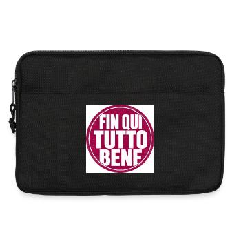 So far so good Circular Stamp - Laptop bag 13" - black - Front