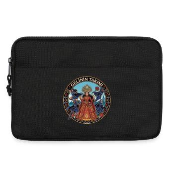 Brautkönigin mit Tänzern - Laptoptasche 13" - Schwarz - Vorne