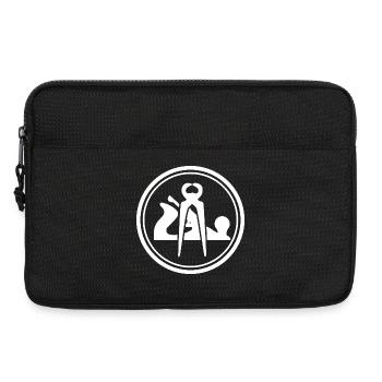 Emblème du menuisier artisan - Sacoche pour ordinateur portable 13 pouces - noir - Devant