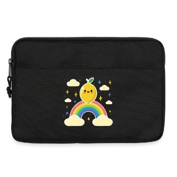 Kawaii Lemon Rainbow - Laptop bag 13" - black - Front