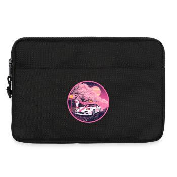 Retro 90er JDM Roadster Geisha Sakura Emblem - Laptoptasche 13" - Schwarz - Vorne
