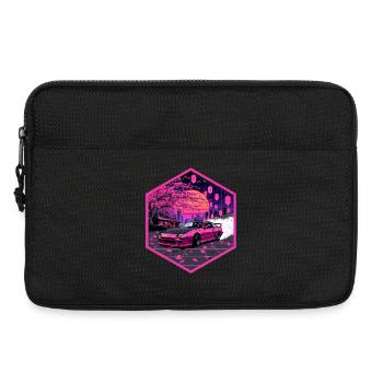 Retro 90er JDM S13 Sakura Lanterns Hex-Emblem - Laptoptasche 13" - Schwarz - Vorne