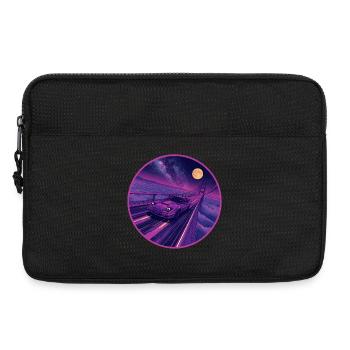 Retro 80er JDM Coupé Galaxy Highway Circle Emblem - Laptoptasche 13" - Schwarz - Vorne