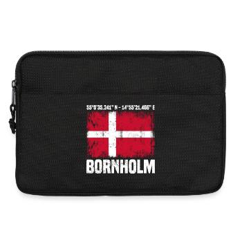 Inseltrip Bornholm - Laptoptasche 13" - Schwarz - Vorne