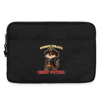 Worst Pirate Best Otter Funny Pirate Mascot Meme - Sacoche pour ordinateur portable 13 pouces - noir - Devant