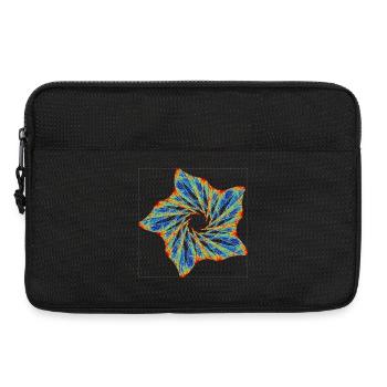 Fleur orbitale – Attracteur étrange - Sacoche pour ordinateur portable 13 pouces - noir - Devant