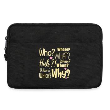 J’ai des questions - Sacoche pour ordinateur portable 13 pouces - noir - Devant