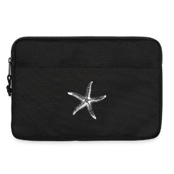 Silhouette d’étoile de mer en haute mer - Sacoche pour ordinateur portable 13 pouces - noir - Devant