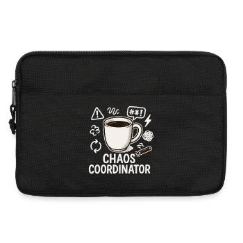 Chaos Coordinator Kaffee: Geschenk für die beste M - Laptoptasche 13" - Schwarz - Vorne