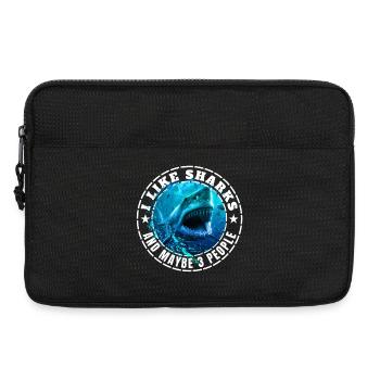 ICH MAG HAIE UND VIELLEICHT DREI LEUTE - Laptoptasche 13" - Schwarz - Vorne