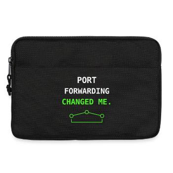 Redirection de port Change Me IT Humour Nerd Gift++ - Sacoche pour ordinateur portable 13 pouces - noir - Devant