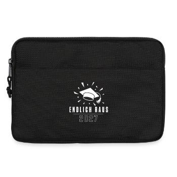 Endlich Raus 2027 – Doktorhut Abschluss Vektor - Laptoptasche 13" - Schwarz - Vorne