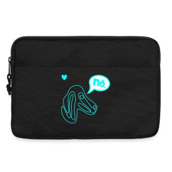 Dachshund Headstrong Dog - Laptop bag 13" - black - Front