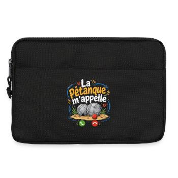 T-shirt La Pétanque M'appelle Humour - Sacoche pour ordinateur portable 13 pouces - noir - Devant