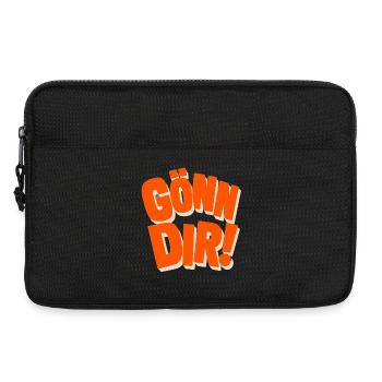 Fais-toi plaisir ! - Sacoche pour ordinateur portable 13 pouces - noir - Devant