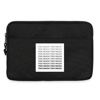 Beaucoup trop - Sacoche pour ordinateur portable 13 pouces - noir - Devant