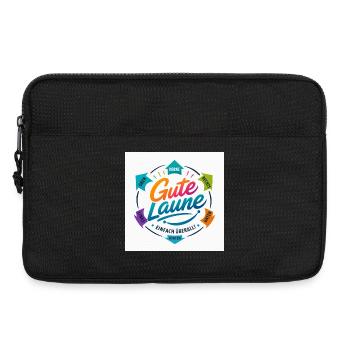 Gute Laune Kreis Farbig Positiv - Laptoptasche 13" - Schwarz - Vorne