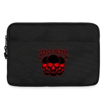 Dreifacher Totenkopf Gothic - Laptoptasche 13" - Schwarz - Vorne