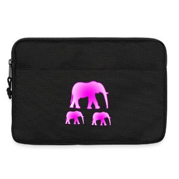 Elefanten - Laptoptasche 13" - Schwarz - Vorne