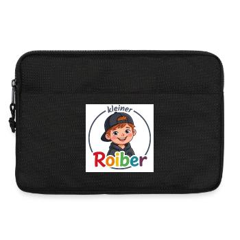 Kleiner Roiber Cartoon – Kindermotiv - Laptoptasche 13" - Schwarz - Vorne