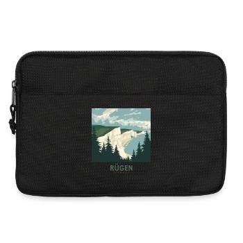 Rügen Germany | Vintage Coastal Poster - Laptoptasche 13" - Schwarz - Vorne