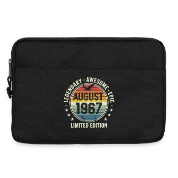 Legendäres Retro-Vintage-Jubiläum im August 1967 - Laptoptasche 13" - Schwarz - Vorne