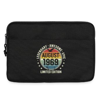 Legendäres Retro-Vintage-Jubiläum im August 1969 - Laptoptasche 13" - Schwarz - Vorne