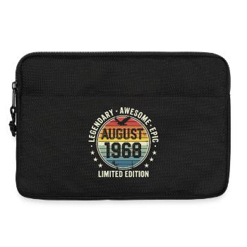 Legendäres Retro-Vintage-Jubiläum im August 1968 - Laptoptasche 13" - Schwarz - Vorne