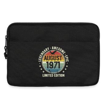 Legendäres Retro-Vintage-Jubiläum im August 1971 - Laptoptasche 13" - Schwarz - Vorne