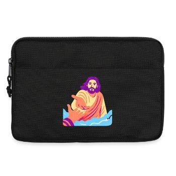 Jesus – Retro Pop Art - Laptoptasche 13" - Schwarz - Vorne