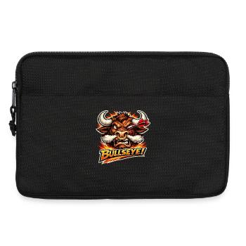 Feuriger Stier Bullseye - Laptoptasche 13" - Schwarz - Vorne