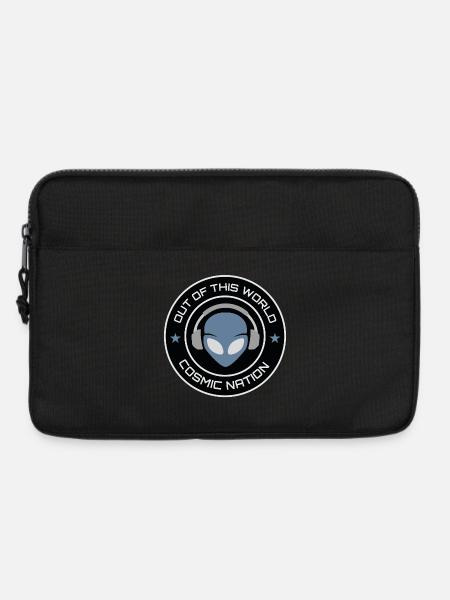 Außerirdischer UFO-DJ Alien - Laptoptasche 13" - Schwarz