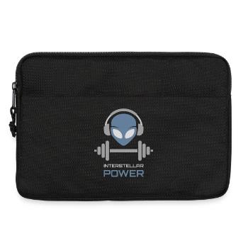 Powerlifting Alien Fitness Gym - Laptoptasche 13" - Schwarz - Vorne