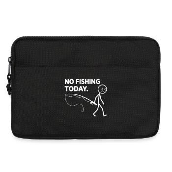 Heute kein Angeln Angler Fischer - Laptoptasche 13" - Schwarz - Vorne
