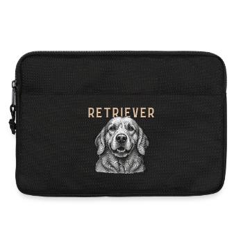 Retriever Dog Vintage - Laptoptasche 13" - Schwarz - Vorne