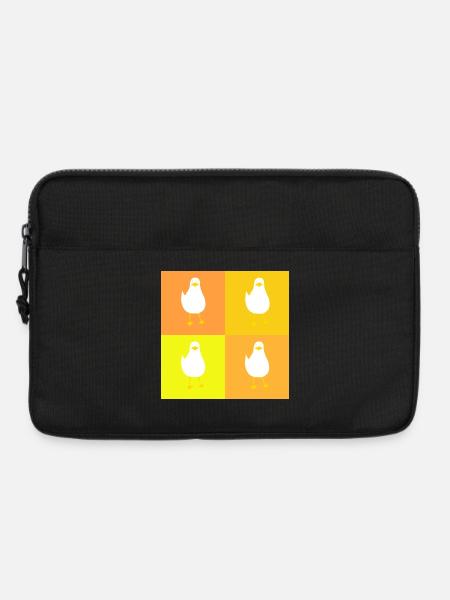 MeinsMeinsMeins - gelb - Laptoptasche 13" - Schwarz