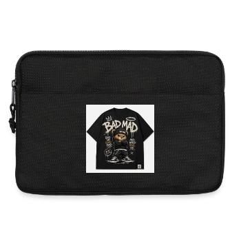 Bad Bär Streetwear Hoodie - Laptoptasche 13" - Schwarz - Vorne