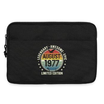 Legendäres Retro-Vintage-Jubiläum im August 1977 - Laptoptasche 13" - Schwarz - Vorne