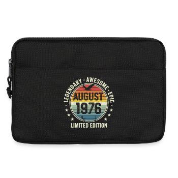 Legendäres Retro-Vintage-Jubiläum im August 1976 - Laptoptasche 13" - Schwarz - Vorne