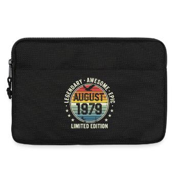 Legendäres Retro-Vintage-Jubiläum im August 1979 - Laptoptasche 13" - Schwarz - Vorne