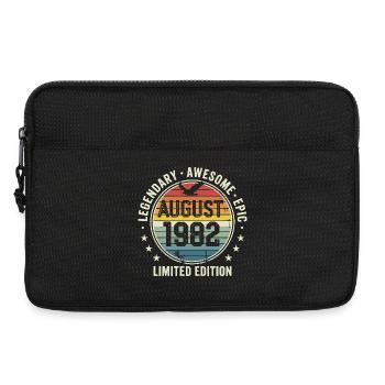 Legendäres Retro-Vintage-Jubiläum im August 1982 - Laptoptasche 13" - Schwarz - Vorne