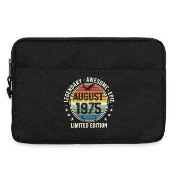Legendäres Retro-Vintage-Jubiläum im August 1975 - Laptoptasche 13" - Schwarz - Vorne