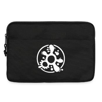 Logo Fragment Protozoaire (blanc) - Sacoche pour ordinateur portable 13 pouces - noir - Devant