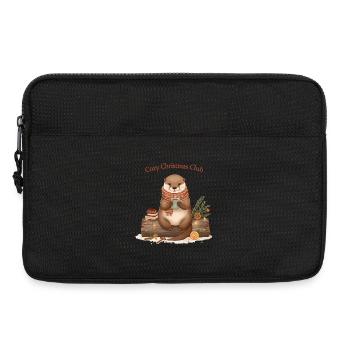Cozy Christmas Club Otter Weihnachten - Laptop bag 13" - black - Front