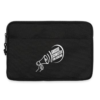 Grosse Schwester Vom Schulkind – Schulanfang - Laptoptasche 13" - Schwarz - Vorne