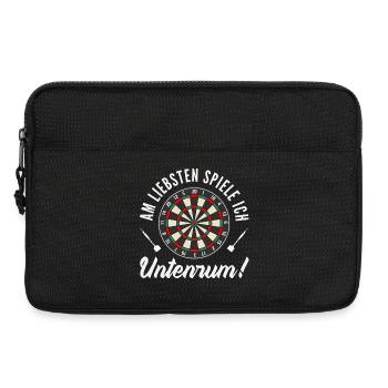 Lustige Darts Sprüche Darts Geschenke - Laptoptasche 13" - Schwarz - Vorne