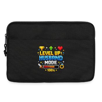 Level Up Husband Mode Gamer Ehemann Retro JGA - Laptoptasche 13" - Schwarz - Vorne