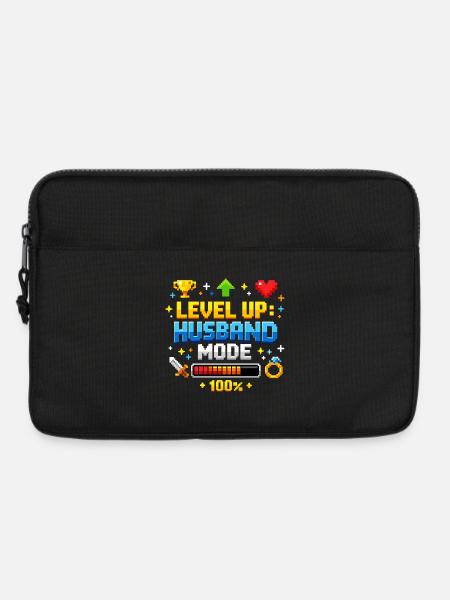 Level Up Husband Mode Gamer Husband Retro Bachelor Party - Laptop bag 13" - black